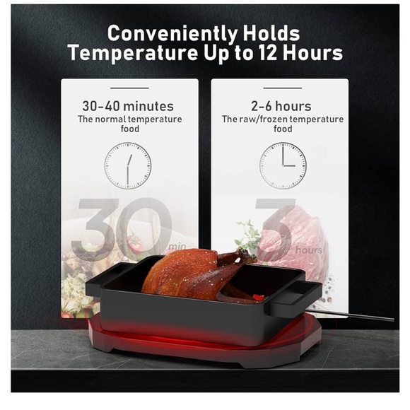 BYQIYE Personal Portable Oven Food Warmer 110V Electric Heated Launch Box Food - Picture 6 of 17